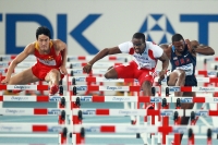 *Фото с Чемпионата Мира 2011 (Тэгу, Корея). Финал в беге на 110м с/б. Дайрон Роблес и Лю Сань