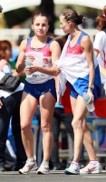 *Фото с Чемпионата Мира 2011 (Тэгу, Корея). Чемпионка Мира Ольга Канискина и Татьяне Минеевой