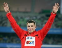 *Фото с Чемпионата Мира 2011 (Тэгу, Корея). Победитель в толкании ядра Дэвид Шторл (Германия)