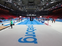 Чемпионат Европы по легкой атлетике в помещении 2013, Гётеборг. 28 февраля. Манеж готовят к соревнованиям