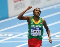 Мухаммед Аман. Чемпион Мира в помещении 2014, Сопот