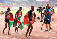 Чемпионат Мира по легкой атлетике 2019 (Доха). 8-й день. Чемпион мира в бег на 3000м с/п Консеслус Кипруто (Кения) 
